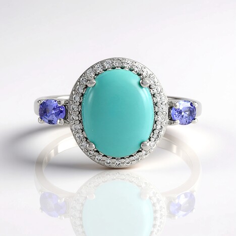 Bague en argent et Turquoise de Campitos (Faszination Türkis)
