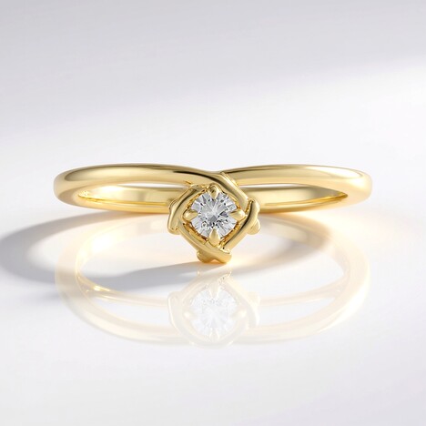 Bague en or et Diamant IF (G)