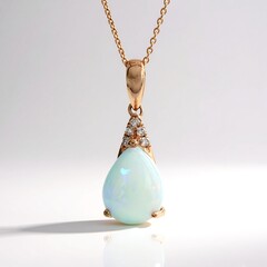 Collana in oro con Opale di Welo AAA
