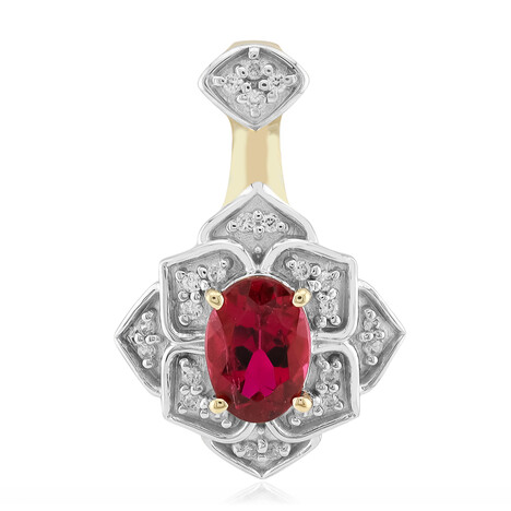 Ciondolo in oro con Rubellite Brasiliana AAA