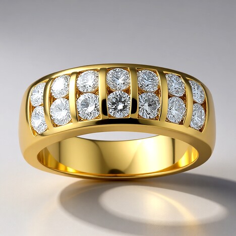 Anello in oro con Diamante SI1 (G) (Annette)