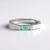 Bague en argent et Émeraude de couleur Paraiba