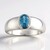 Anello in argento con Cianite Verde