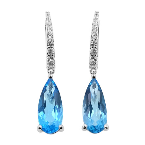Orecchini in argento con Topazio Marambaia (de Melo)
