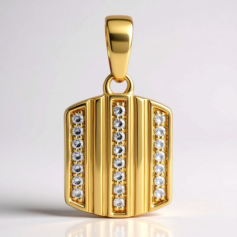 Ciondolo in argento con Diamante I1 (G) (Annette)