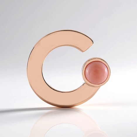 Ciondolo in argento con Opale Rosa (MONOSONO COLLECTION)