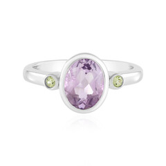 Zilveren ring met een lavendel amethist