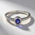 Anello in argento con Tanzanite