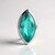 Ciondolo in argento con Quarzo color paraiba (MONOSONO COLLECTION)