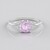 Anello in platino con Kunzite AAA
