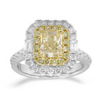 Anello in oro con Diamante Giallo SI2 (CIRARI)