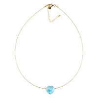 Collana in acciaio inossidabile con Larimar