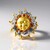 Anello in argento con Citrino Madeira (Gems en Vogue)