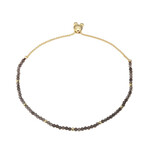 Bracelet en argent et Quartz fumé