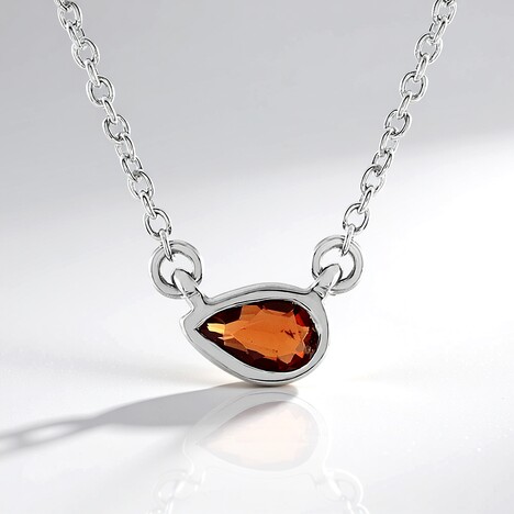 Collana in argento con Rubino Tanzania (Adela Silber)