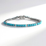 Bracciale in argento con Turchese Sleeping Beauty (Faszination Türkis)