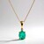 Collana in oro con Smeraldo Zambia AAA