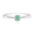Anello in argento con Smeraldo Colombiano