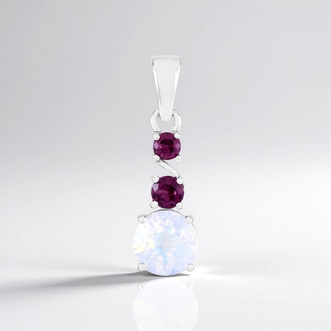Ciondolo in argento con Quarzo Blue Moon