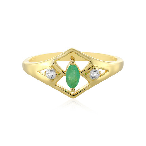 Sambia-Smaragd-Silberring