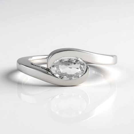 Anello in argento con Zircone