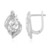 Zirkon-Silberohrringe