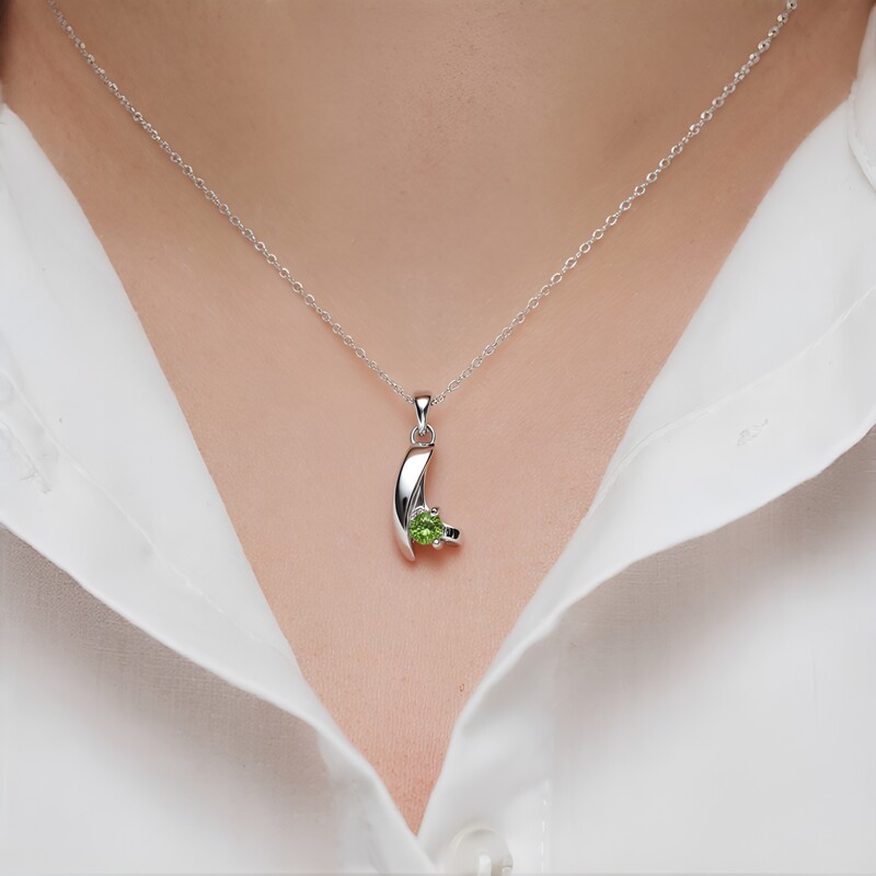 Madagaskar-Demantoid-Silberanhänger (John Ferry)