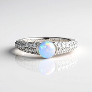 Bague en argent et Opale Welo (de Melo Essence)