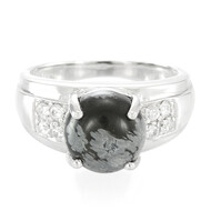 Schneeflocken-Obsidian-Silberring