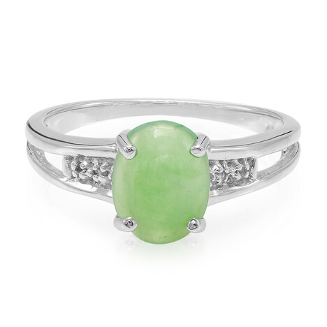 Kaiserlicher Chrysopras-Silberring