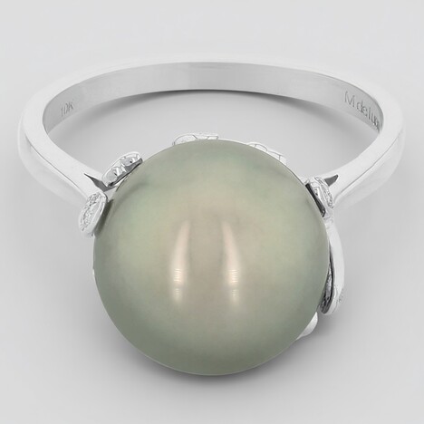 Anello in oro con Perla Tahitiana (M de Luca)