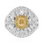 Gelber SI2 Brillant-Goldring (CIRARI)