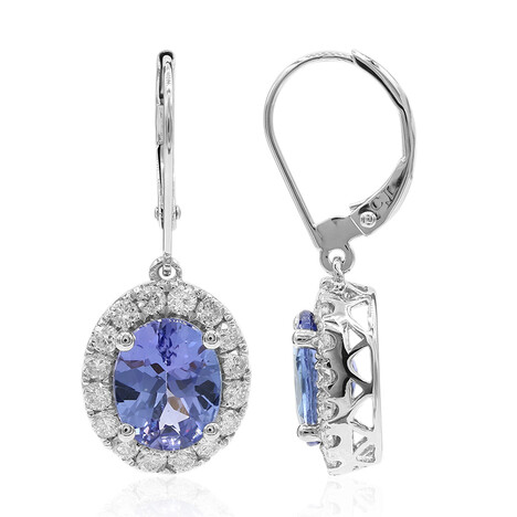 14K AAA Tanzanite Gold Earrings (CIRARI)
