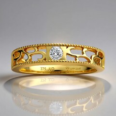 Anello in oro con Diamante SI1 (G)