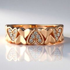 Anello in oro con Diamante Rose de France SI1 di Argyle