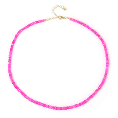 Collana in argento con Opale Rosa dell'Etiopia