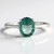 Bague en argent et Fluorite verte