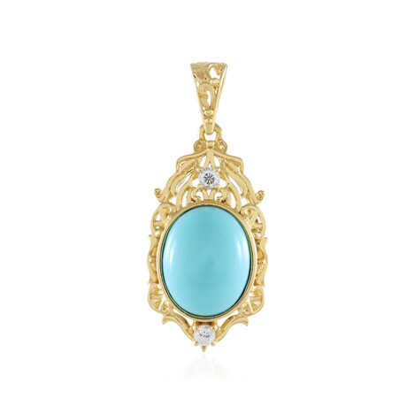 Colgante en plata con Turquesa bella durmiente (Faszination Türkis)