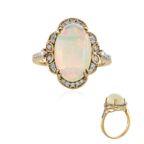 Anillo en oro con Ópalo Welo AAA (D'vyere)