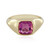 Bague en or et Fluorite rose (KM by Juwelo)
