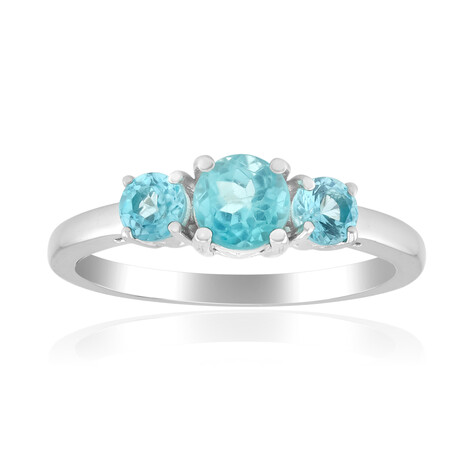 Anello in argento con Apatite Blu