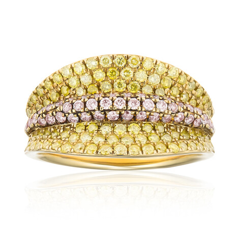 Gelber SI2 Diamant-Goldring (CIRARI)