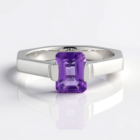 Anello in argento con Ametista del Marocco
