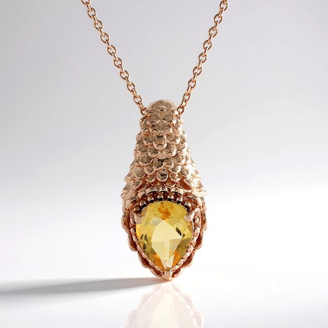 Collana in argento con Citrino