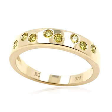 Gelber SI2 Brillant-Goldring