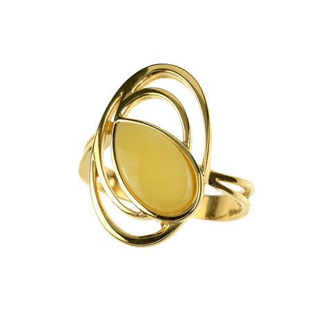 Baltischer Bernstein-Silberring (dagen)