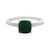 Bague en argent et Malachite