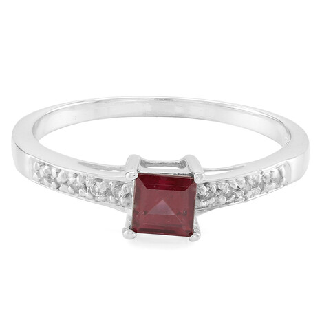 Bague en argent et Grenat Rhodolite