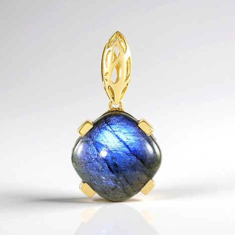 Ciondolo in argento con Labradorite Blu Maniry (Ornaments by de Melo)
