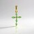 Ciondolo in argento con Tsavorite